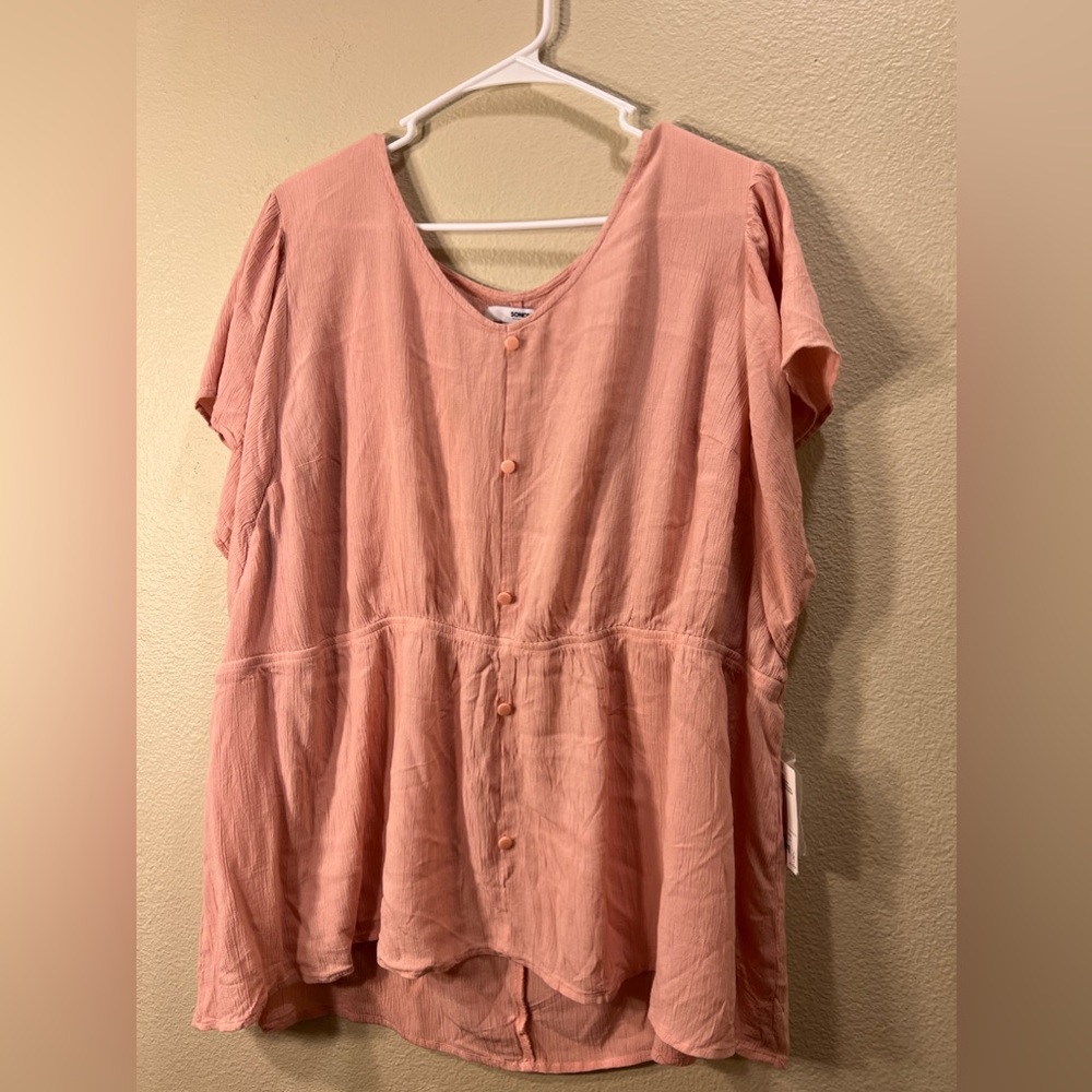 Soft pink blouse purchased from Kohls size 3x